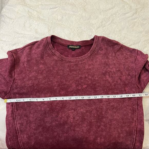 Madden NYC Stone Wash Lace Up Sweater size L - Picture 6 of 9